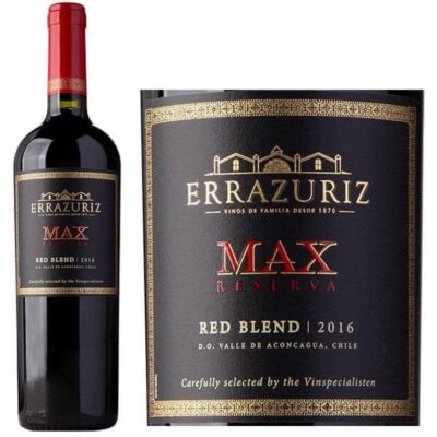 Alternative view of Vang Errazuriz MAX Reserva Blend 14%