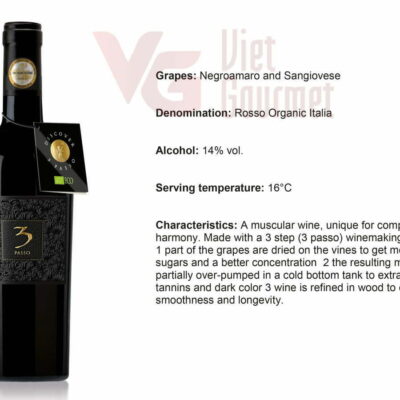 Alternative view of Rượu 3 Passo Rosso Bio