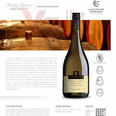 Alternative view of Vang Luis Felipe Edwards Gran Reserva Sauvignon Blanc 2017