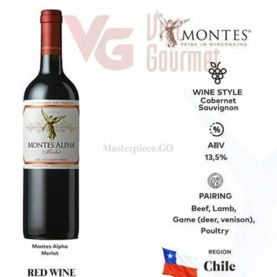 Alternative view of Vang Montes Alpha Merlot