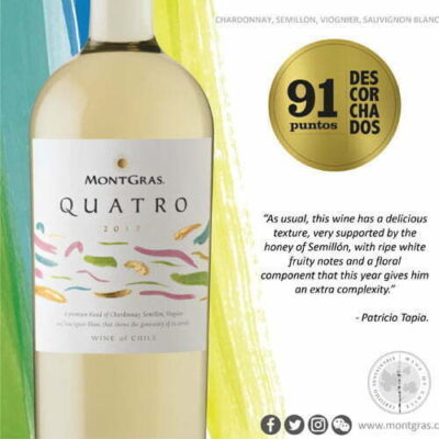 Alternative view of Vang MontGras Quatro Trắng