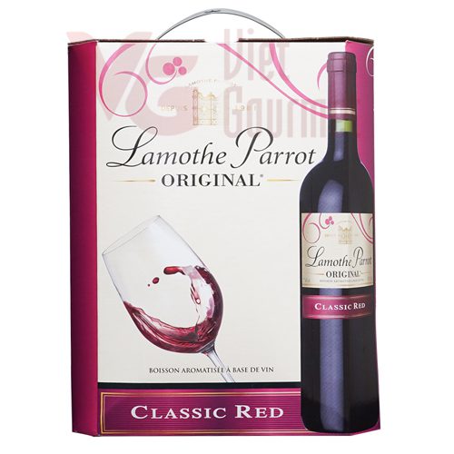 Lamothe Parrot Original là một trong những bịch rượu vang đỏ ngọt hiếm có của Phápz