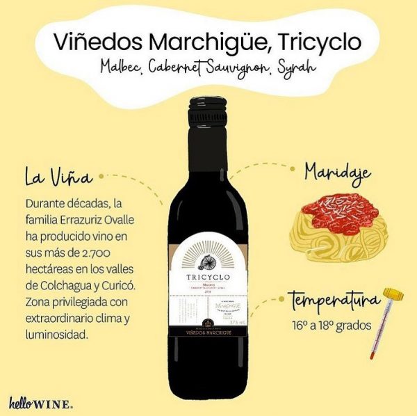 Rượu Tricyclo Marchigue Colchagua Valley 14%