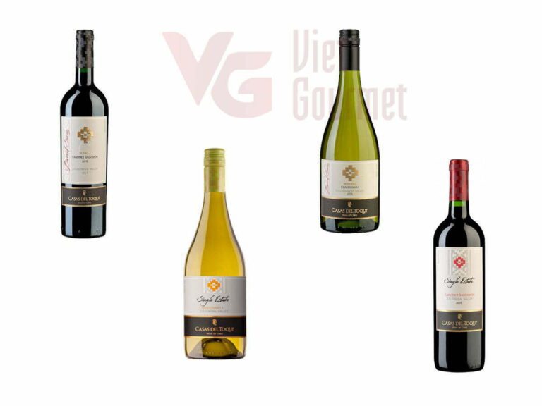 Rượu vang Chile CASAS DEL TOQUI Single Estate đỏ và trắng 13,5%