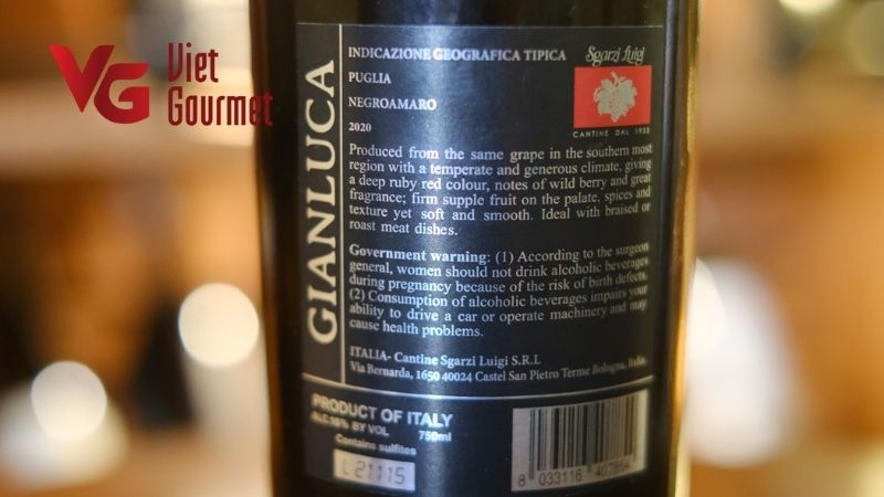 Rượu vang Gianluca
