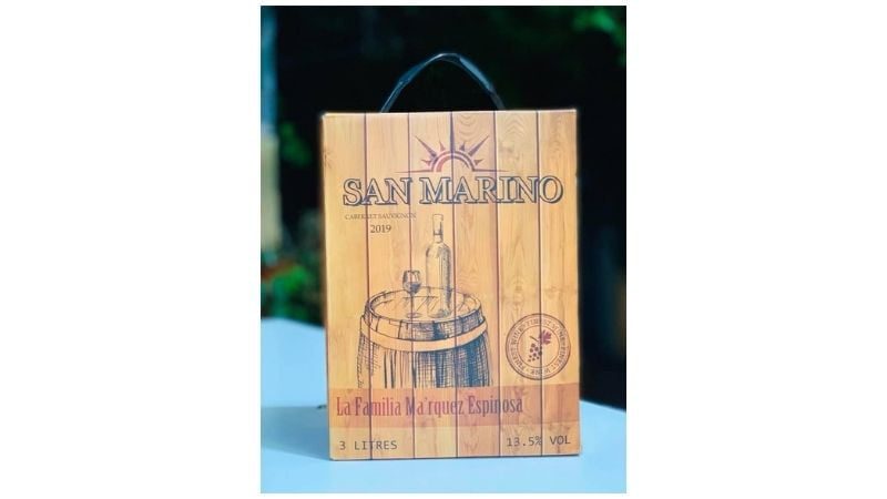 Rượu Vang Bịch Chile San Marino 3L