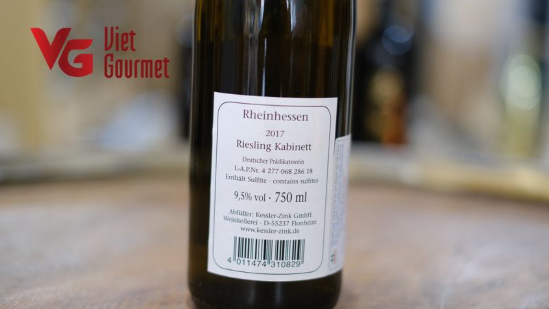 Rượu Vang Đức Riesling Kabinett Kessler Zink 750ml