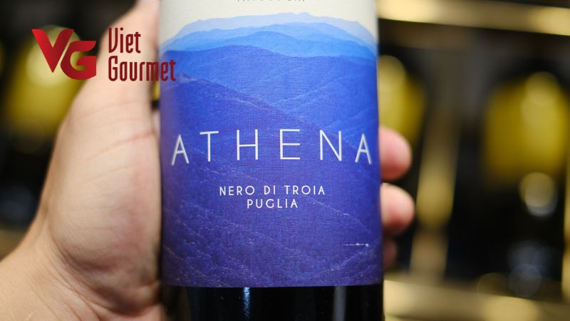 Rượu Vang Athena Nero Di Troia Puglia Mitologia 750ml