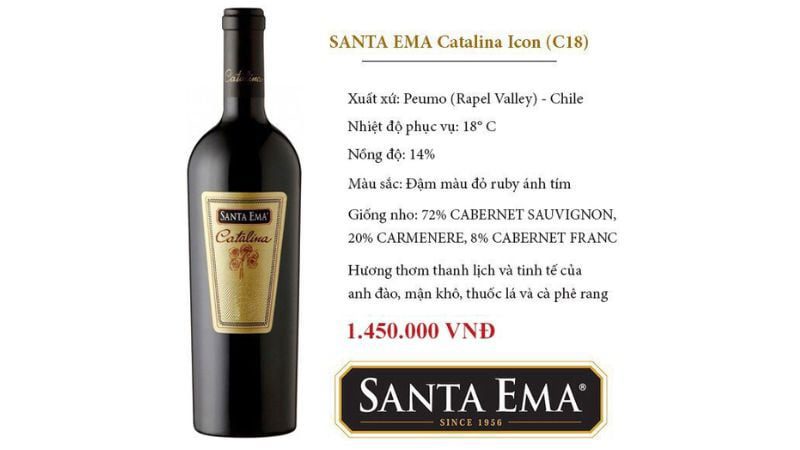 Rượu vang Santa Ema Catalina Icon