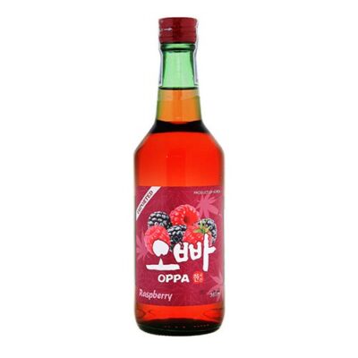 Soju Oppa Raspberry 360ml Quả Mân Xôi
