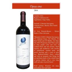 Vang Opus One 2014