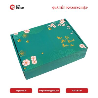 Hộp quà Tết Mai Phú Quý Xanh Hộp quà Tết Mai Phú Quý Xanh