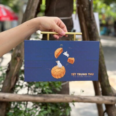 Hộp Quà Trung Thu 2 Bánh Hạc Tiên hộp quà trung thu hạc tiên