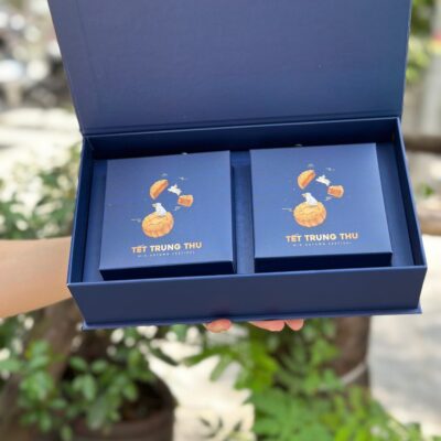Hộp Quà Trung Thu 2 Bánh Hạc Tiên hộp quà trung thu hạc tiên