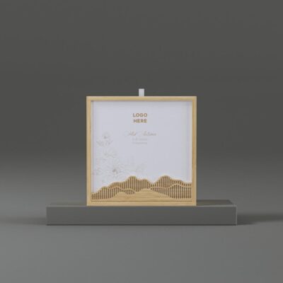 Hộp Quà Trung Thu 4 Bánh Bằng Tre