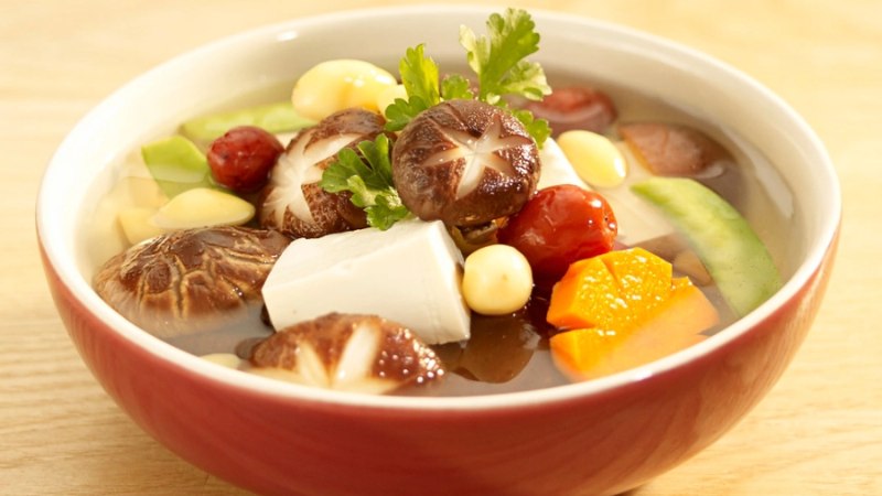 Canh rau củ chay