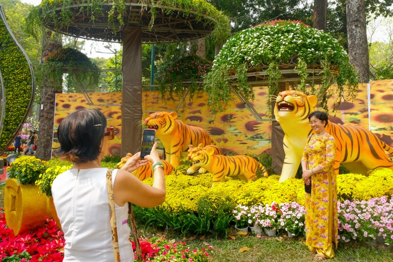 hội chợ hoa xuân Tao Đàn