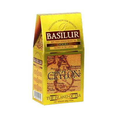 Trà Đen Ceylon Basilur Island Of Tea 100g hộp giấy