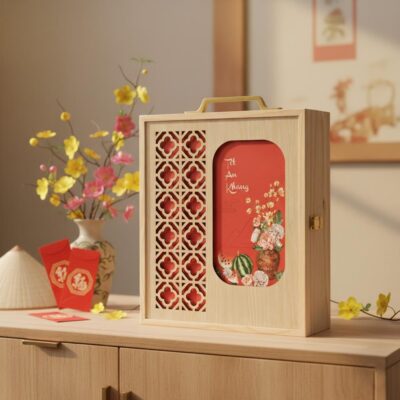 Hộp quà Tết Cung chúc tân xuân