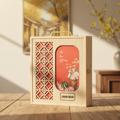 Hộp quà Tết Cung chúc tân xuân, hộp quà tết doanh nghiệp