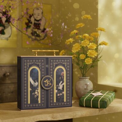 Hộp quà Tết Lộc biếc xuân an, hộp quà doanh nghiệp