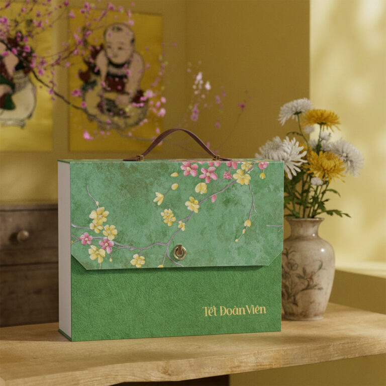 Hộp quà Tết Phát Lộc Khai Xuân, hộp quà tết doanh nghiệp